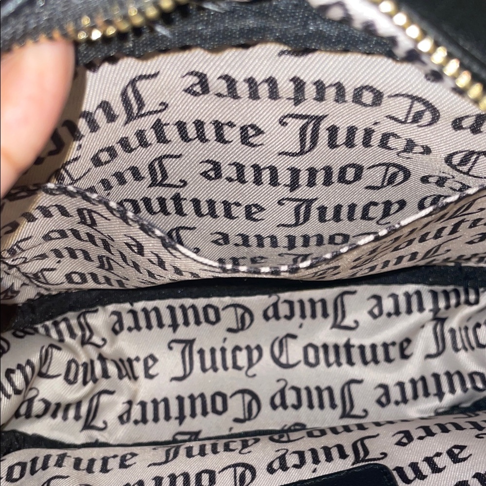 Juicy Couture Black Crossbody Bag with Rhinestone Detail NWT - Picture 7 of 8
